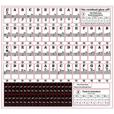High Quality Piano Stickers Piano Keyboard Sticker Approx. 15 G Approx. 25 23cm