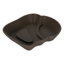 Tartaruga per animali domestici piscina piatto acqua per rettili vasca da bagno ciotola in plastica