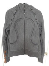 LULULEMON SCUBA Women's Hoodie Special Edition Size 10 Full Zip Grey Color