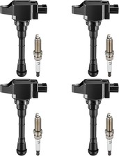 4X Ignition Coil and Iridium Spark Plugs Fits 2017-2019 Nissan Rogue Sport 2.0L