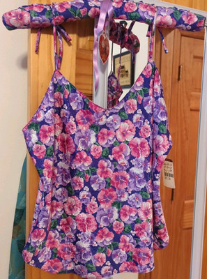 New With Tags Vintage Erika Taylor Size L Camisole Cami Silky Soft