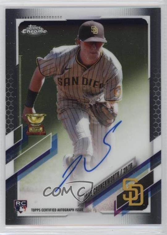 2021 Topps Chrome Rookie Auto Jake Cronenworth #RA-JC Auto 0f5t