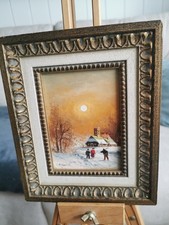 Ölgemälde - Günter Seekatz - Winterlandschaft