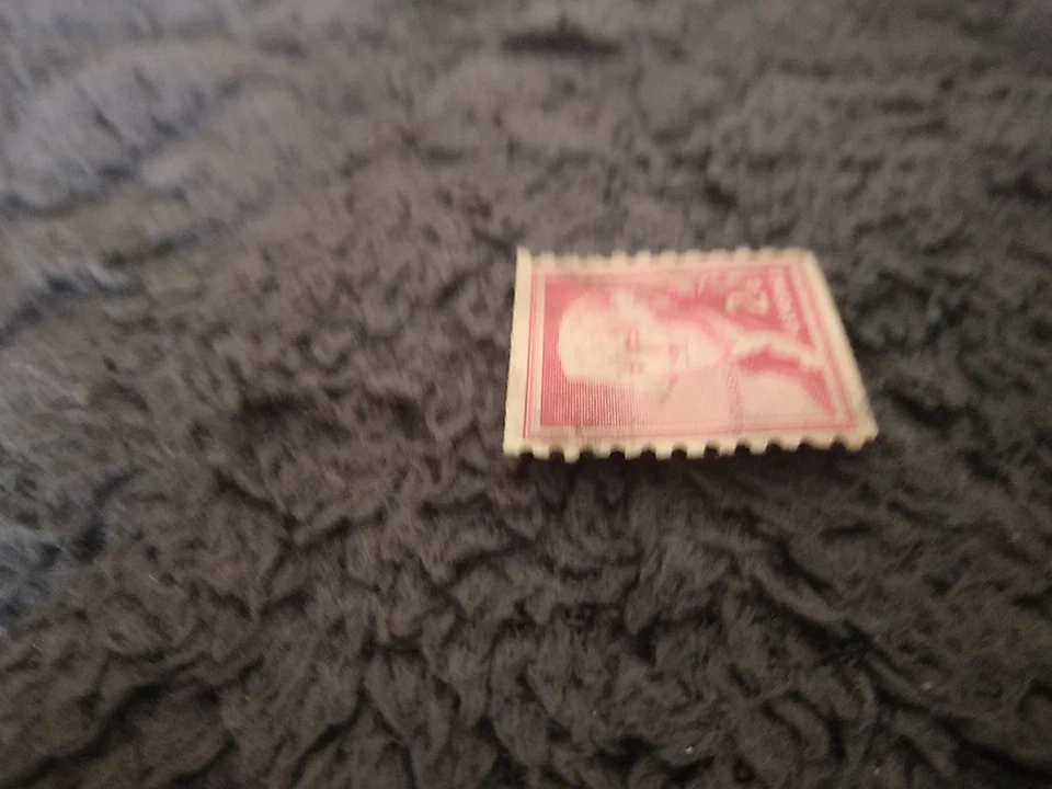 🔥  Thomas Jefferson 2 cent Antique Postage Stamp Red Used - Image 2 of 4