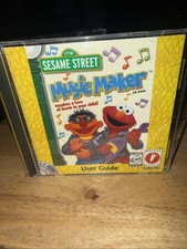 Sesame Street Music Maker Cd ROM Case Booklet And Working Game