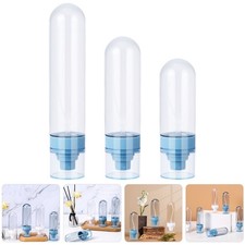 3Pcs Durable Travel Bottles for Shampoo Lotion Transparent Refillable Containers