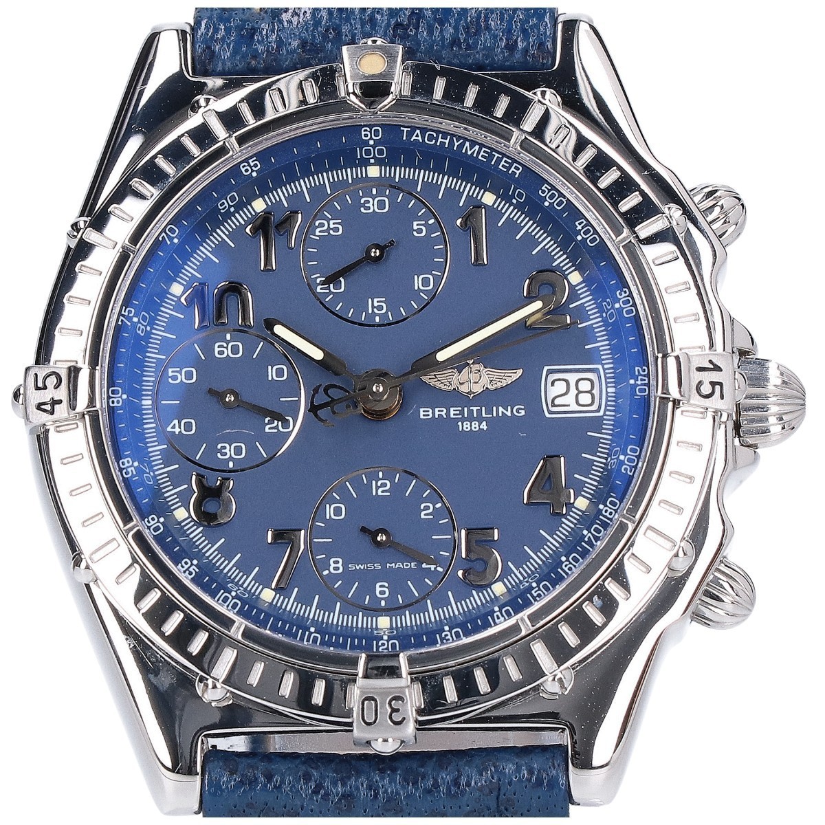 BREITLING WATCH A136C25SBD A13050.1 CHRONOMAT BLUE DIAL AUTOMATIC DATE MEN'S F/S