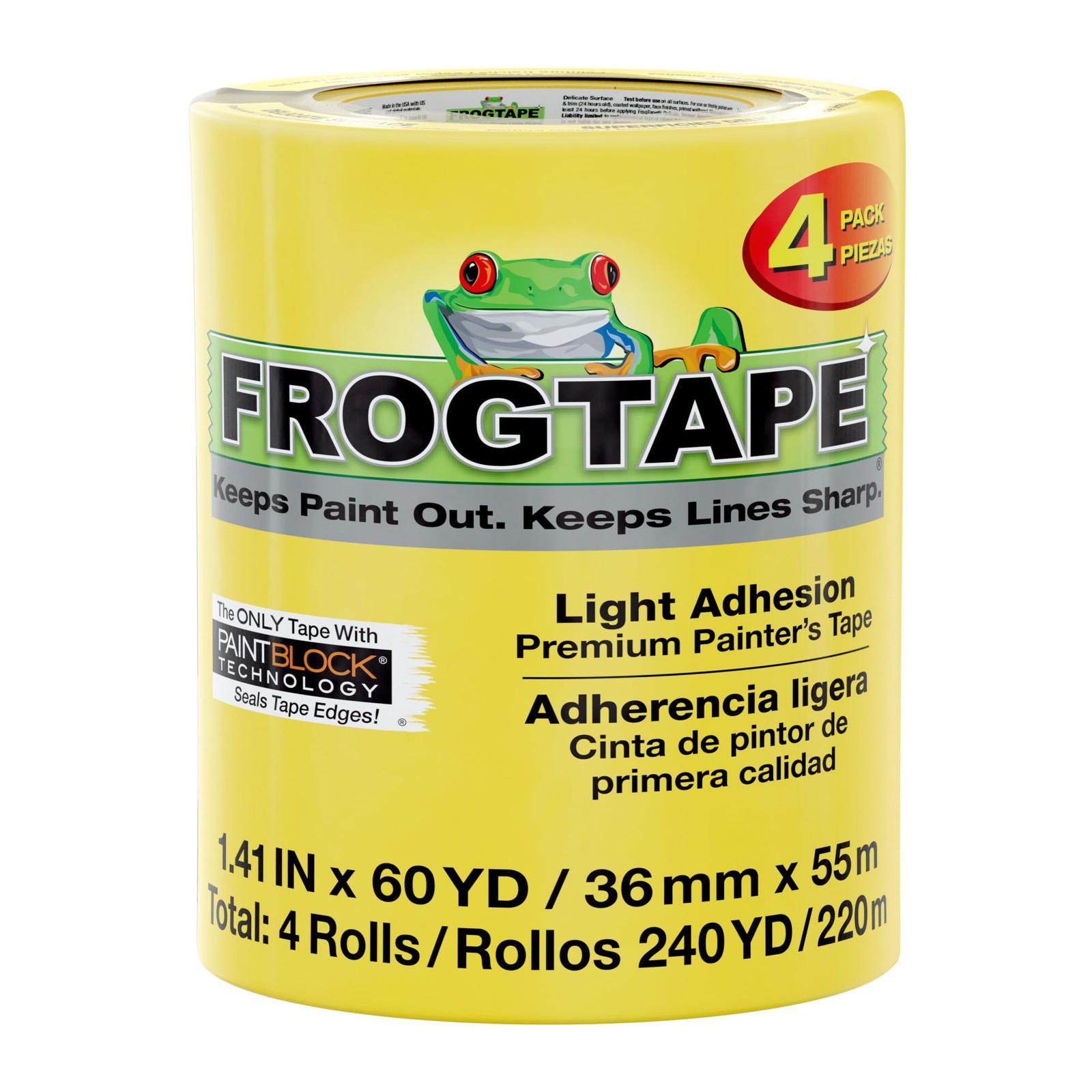 Frog Tape Delicate Surface Masking Tape for Painting 36mm x 55m Decorators Tape
