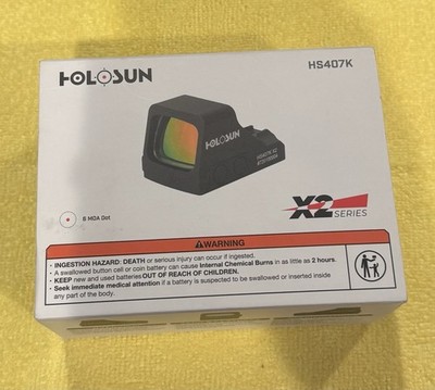 HOLOSUN HS407K-X2 Red Dot Sight - Black for sale online | eBay