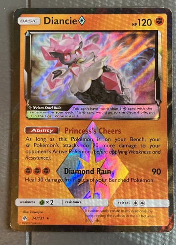 Diancie Prism Star 74/131 Sm-Forbidden Light Holo