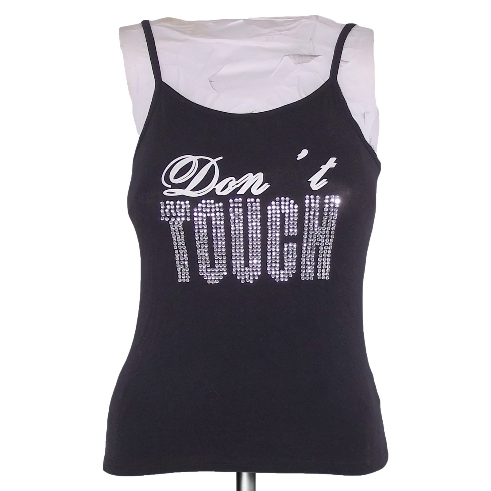 Blasting Maglia Senza Maniche Donna M Medium Maglietta Canotta Nero Top Cotone