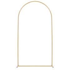 Arch Backdrop Stand, 7.2 x 4 ft, Stable Structure, Easy Assembly, 1 Piece Gold