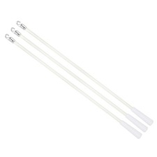 3Pcs 17" Blinds Wand Replacement Blinds Tilt Wand with Hook and Grip White