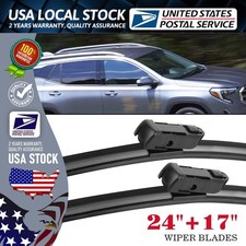 2x Boneless Design And Precise Fit Front Window Windshield 2417 Wiper Blades 2x Boneless Design And Precise Fit Front Window Windshield 2417 Wiper Blades