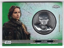 Star Wars Chrome Legacy Green [50] Medaillon Karte DC-KJ Jyn Erso