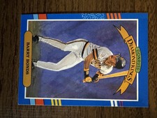 1991 Donruss - Diamond Kings Barry Bonds #4 3 Yellow Stripes on Right