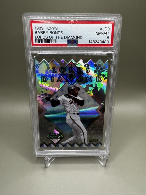 1999 Topps Barry Bonds Lords Of The Diamond PSA 8