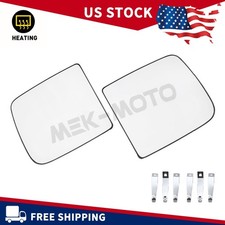 Upper Left Right Side Heated Towing Mirror Glass For Dodge Ram 1500 2500 3500