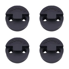 4 Pack Violin Practice Mute for Violin and Small Viola, Round Tourte Style Ru...