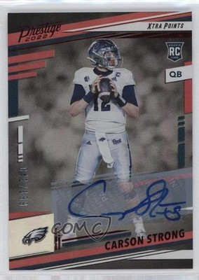 2022 Panini Prestige Rookies /199 Carson Strong #306 Rookie Auto RC i6j