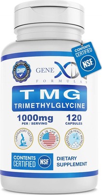 Genex Formulas TMG Supplement 1000mg (120 Capsules) - NSF Certified for Safety,