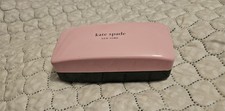 Kate Spade eyeglass Sunglass Case Pink Green Clamshe l Hardcase