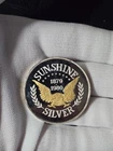 Sunshine Mint 1 oz .999 Fine Silver Round 1980 Troy Ounce .999 Fineness-Rare