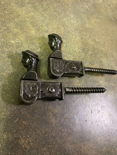 Anciens Arrets de volet porte en fonte à visser, butée