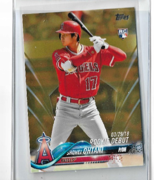 SHOHEI OHTANI ROOKIE 1792/2018 2018 TOPPS UPDATE GOLD #US285  Mint RAW 9 or 10