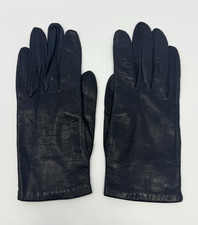 Vintage Fownes Genuine Leather Navy Gloves 100 Anton Lining Women s Size 7