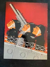 Stand By for Action 9 x 12 MGM Studio Pull-Out 1943 Kapralik art, Robert Taylor