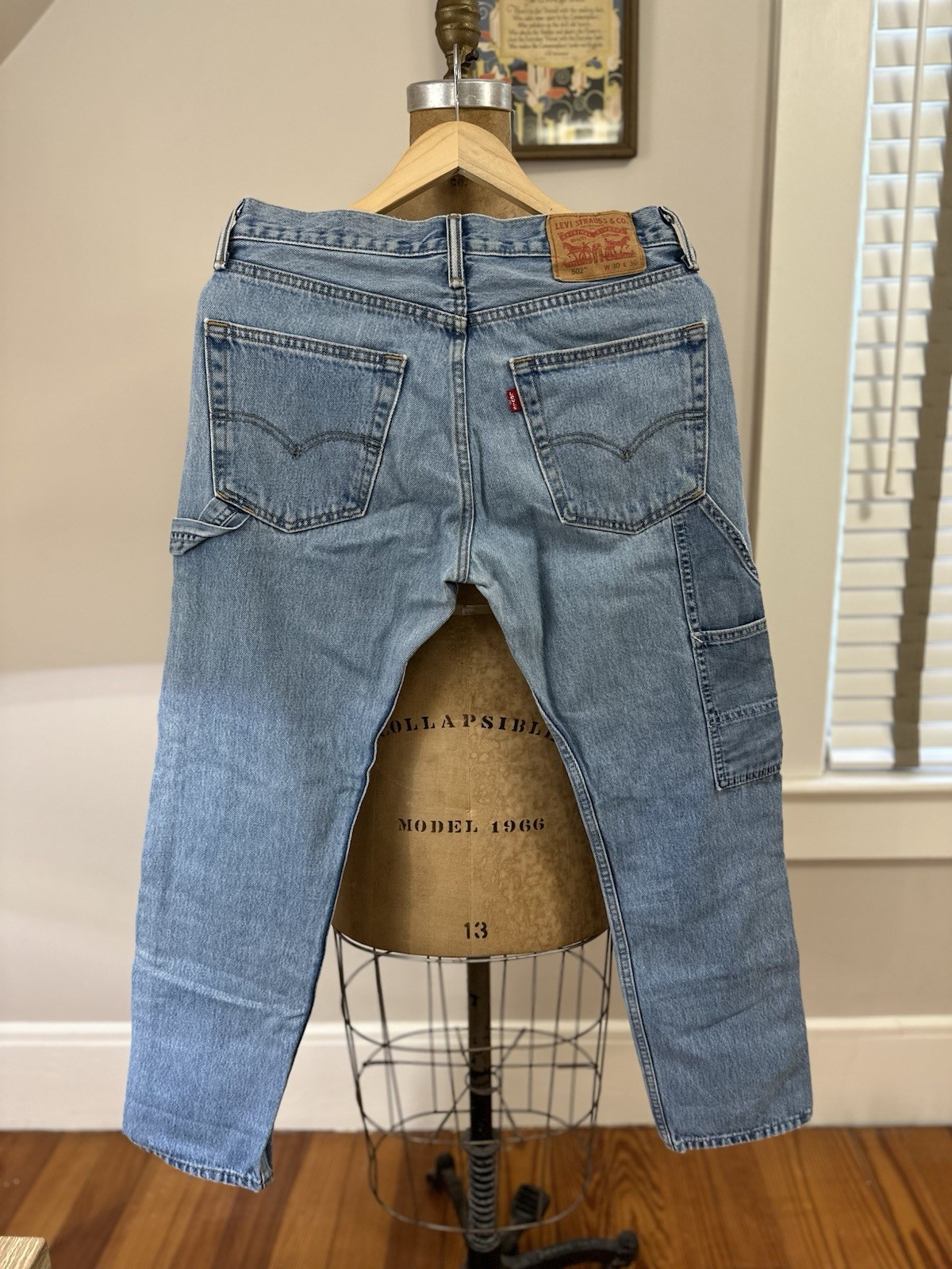 Levis Altered Patchwork Carpenter Style 502's - image 3