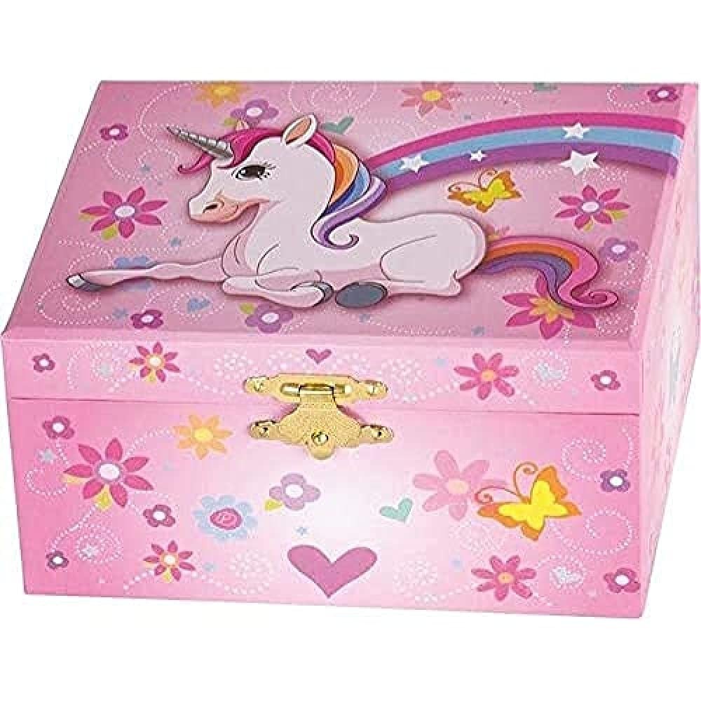 Goki 15543 Musikspieldose Einhorn Melodie Schwanensee rosa 5790₽