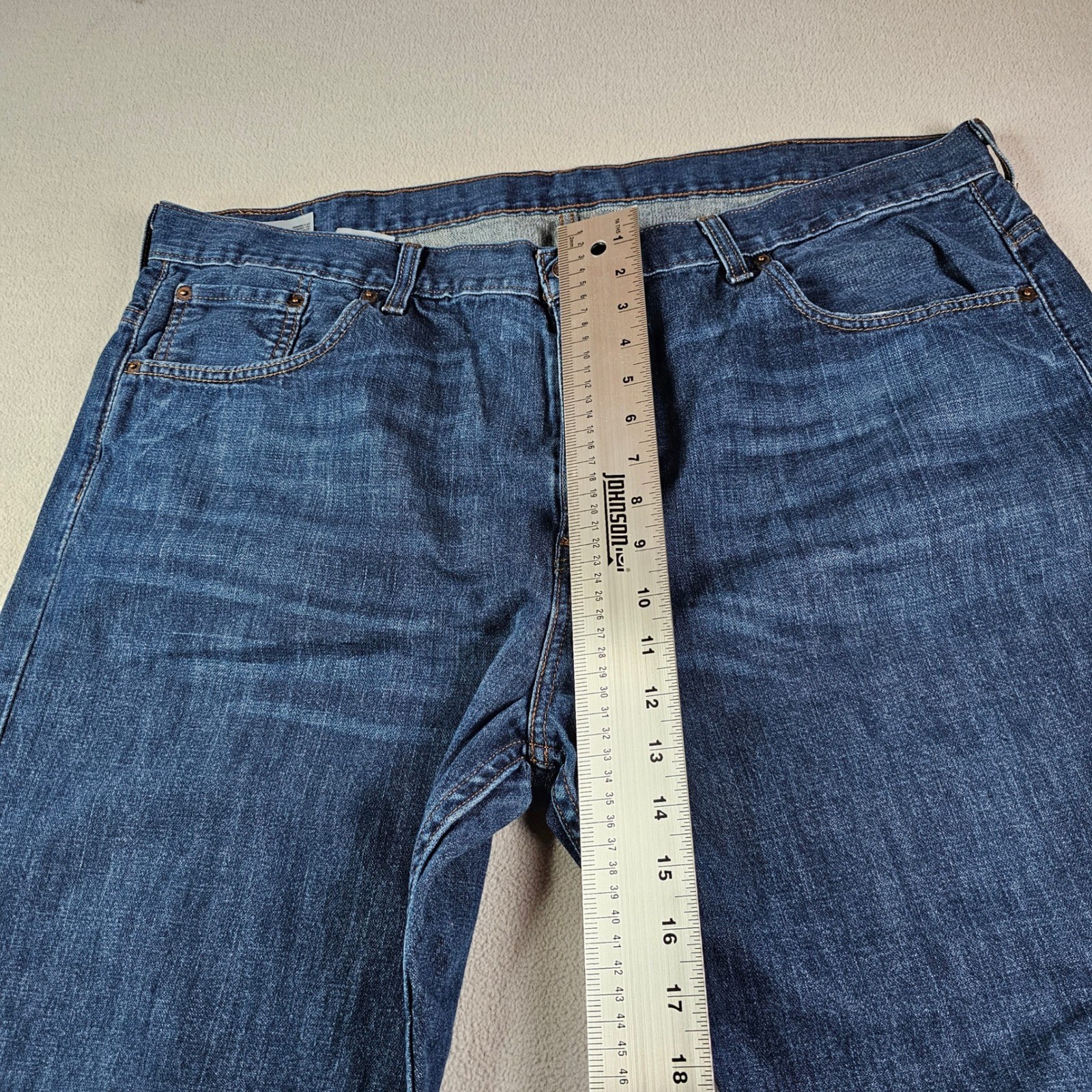 Levis Denim Jeans Pant Men's 40×30 Dark Blue Cotton Classic Fit thumbnail 5