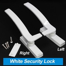 Security Lock White UPVC Window Handle Locking Latch Catch Lock Baby Safety