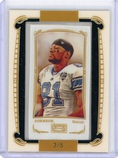 2009 Topps Mayo Cut Football Silk Card Calvin Johnson No 2 of 5
