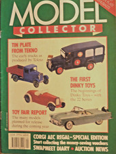 `Model Collector`  04/1991 (Dinky 22 Series/Tekno tin plate/Corgi Mini Models)