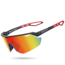 	Lamicall Polarized Sports Sunglasses for Men Women 24g Ultralight Adjustable	