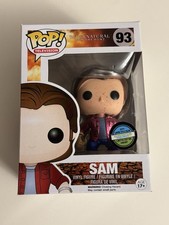 Funko Pop! Vinilo: Sobrenatural - Sam Winchester - (Sangriento, Metálico) + Protector