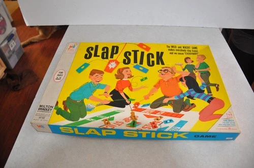 Vintage 1966 Slap Stick Milton Bradley Board Game Complete in Box
