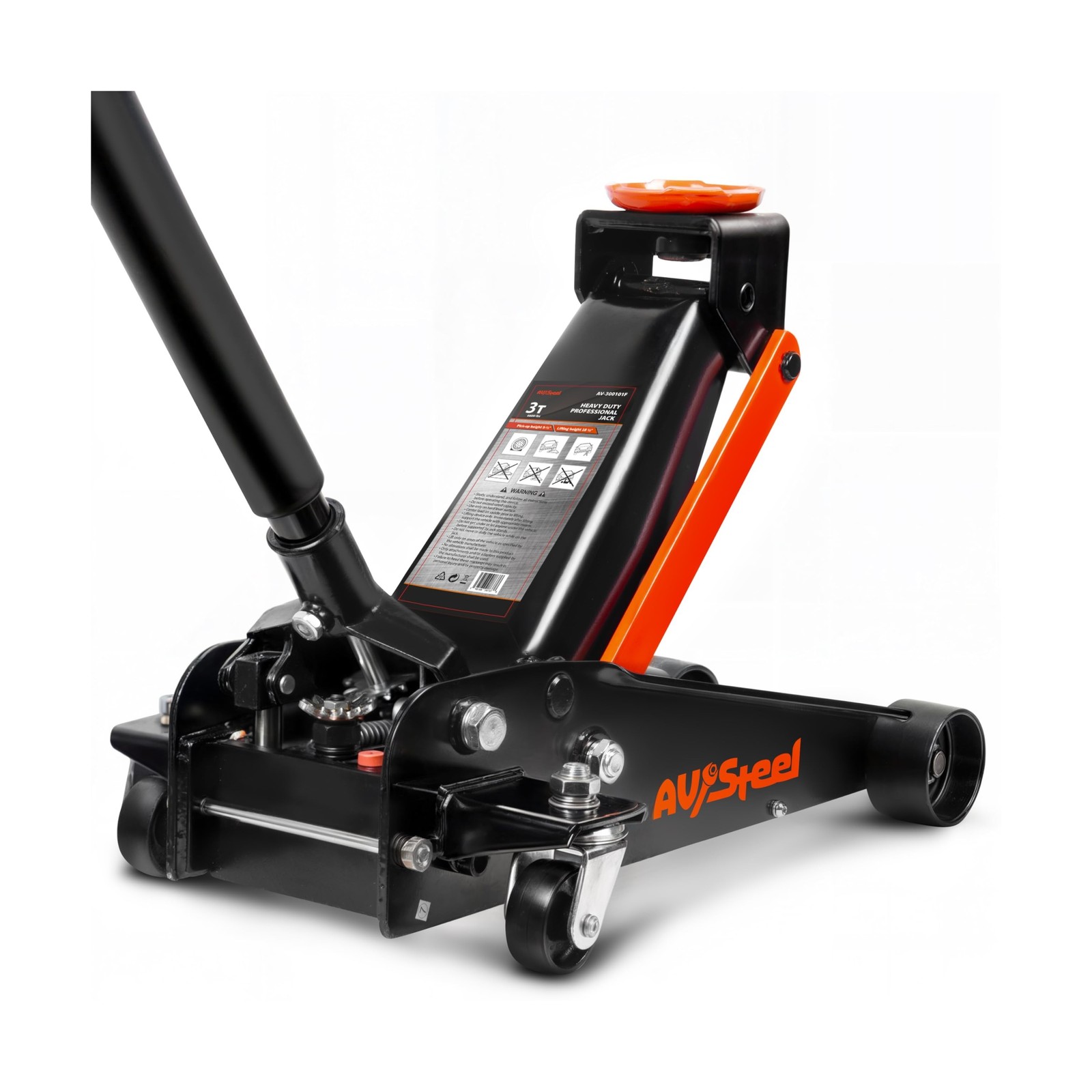 3 Ton Floor Jack (6600 lbs), Heavy Duty Hydraulic Jack for Car, Heavy-Duty Fl...