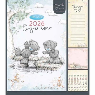 CARTE BLANCHE GREETINGS LTD Me To You, Classic Family Organiser 2026 - Art - Month To View