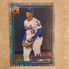 Topps 2026 Chrome Silver Pack Mojo Francisco Lindor #91C-90 Mets MLB