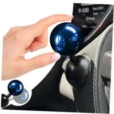 Electroplating Car Joystick Push Start Button Cover, Metal C-Electroplate Blue 
