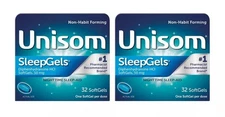 NEW Unisom SleepGels, Nighttime Sleep-aid, 50 mg, 64 SoftGels - EXP 2027