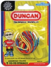 NEW SEALED Duncan Toys Yo-Yo String [Assorted Colors] - Pack of 5 Cotton Strings
