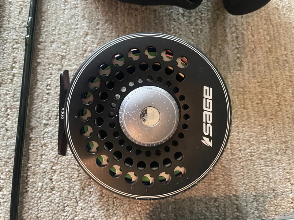 Spey Rod 9 wt 12 ft. Sage X Fly Rod, carrete y accesorios.   Foto 4 de 4