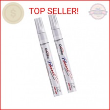 Overseas Permanent Paint Pens White Markers - 2 Pack Single color Oil Based Pain
