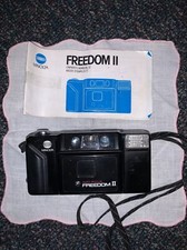 Minolta freedom II camera vintage 35mm With Owner Manual Untested