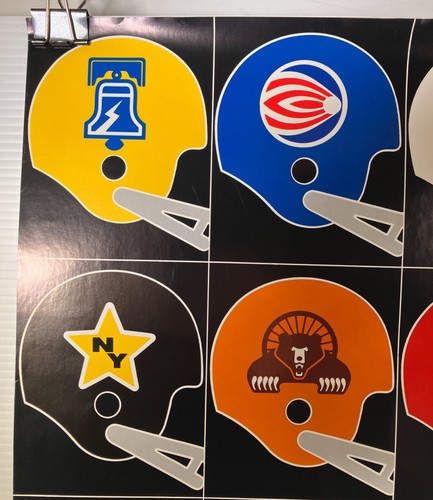 Vintage WFL World Football League Defunct 1974 Football Helmets Logos RARE NFL - Picture 4 of 7